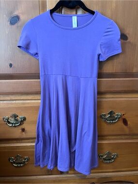 Kids' Purple Short-Sleeve Skater Dress by Cat & Jack